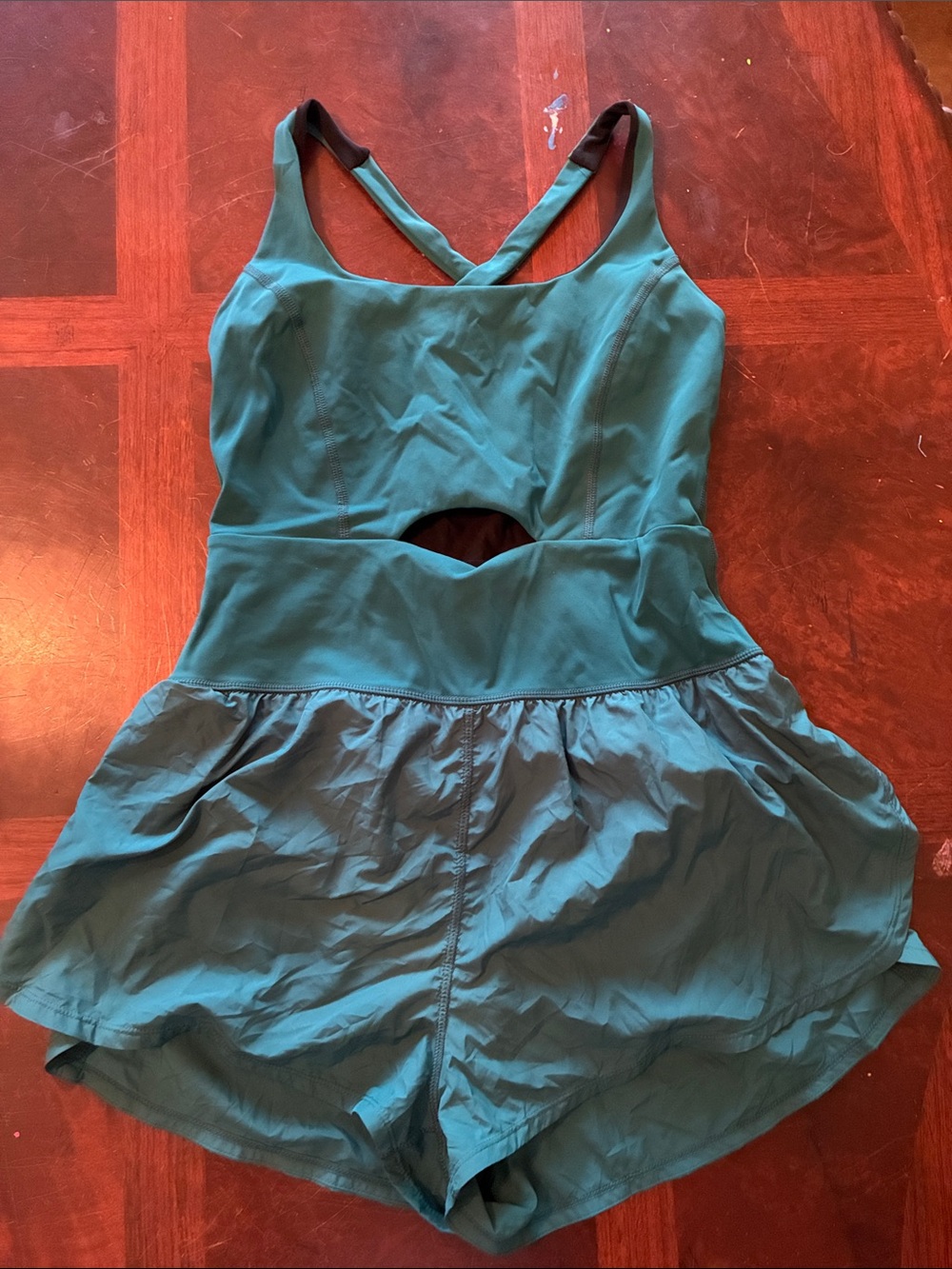 FP Movement by Free People Teal Athletic Romper Shorts